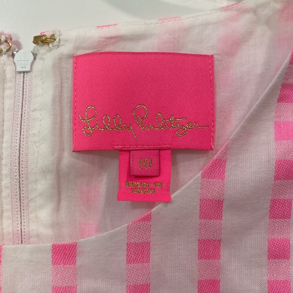 Lily Pulitzer Pink and White Dress - Picture 3 of 4